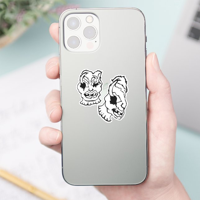 Medusa 2MMHeads DoubleHeaded 2025 Horror Book Sticker (Phone)