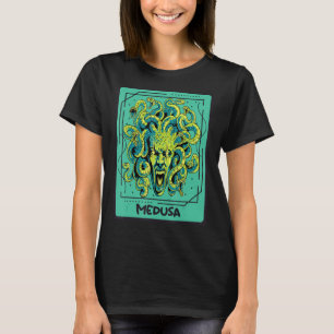 Medusa Ancient Greek Tarot Card Greek Mystical Ca T-Shirt