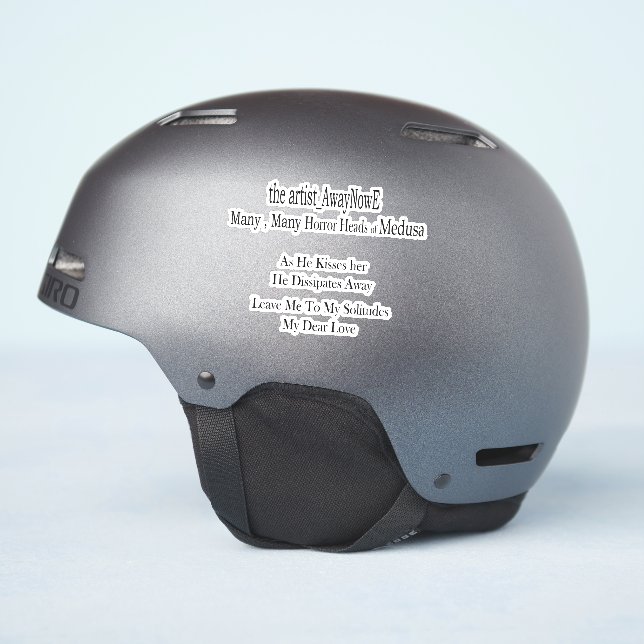 Medusa awaynowe Horror 1MMHead Bphrases Diecut 25 Sticker (Helmet Side)