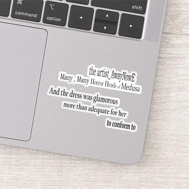Medusa awaynowe Horror 4MMHead Bphrases Diecut 25 Sticker (Detail)