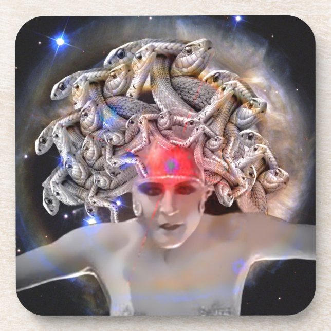 Medusa Beverage Coaster (Front)
