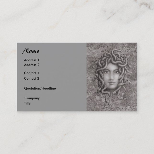 Medusa Business Card (Front)