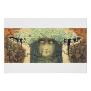 Medusa by Jean Delville, 1893 Poster