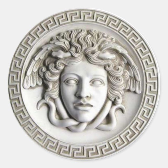 Medusa by Rondanini (Cameo White) Classic Sticker (Front)