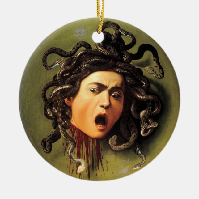 Medusa, Caravaggio Ceramic Ornament (Front)