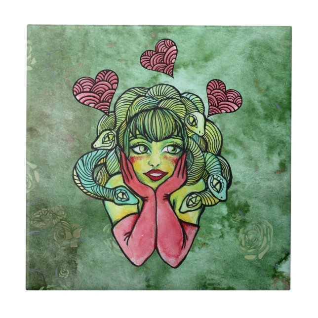 Medusa                                             ceramic tile (Front)