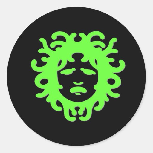 Medusa Classic Round Sticker | Zazzle