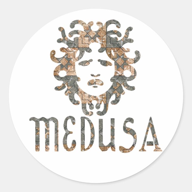 Medusa Classic Round Sticker (Front)