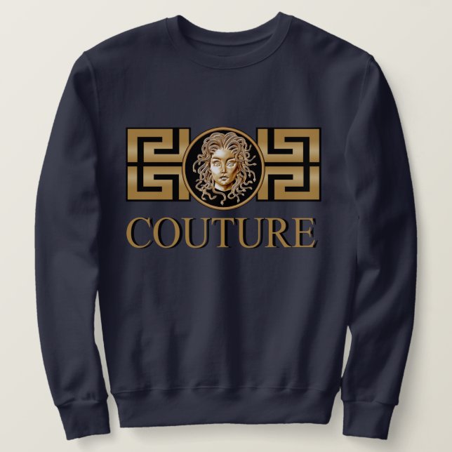 Medusa Couture Gold T-Shirt Sweatshirt (Design Front)