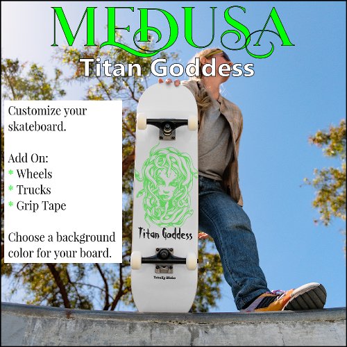 Medusa Custom Skateboard Deck