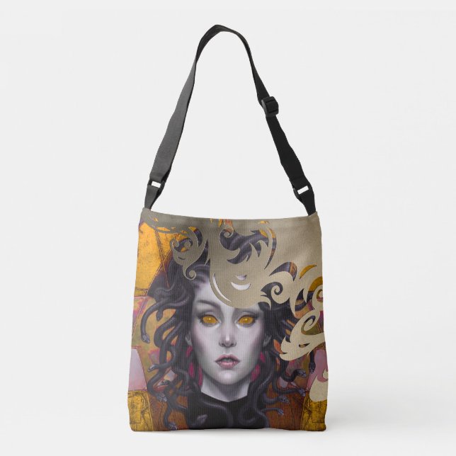Medusa Eyes, Cross Body Bag (Back)