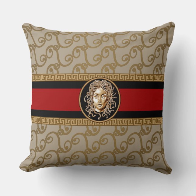 Medusa Eyes Throw Pillows (Front)