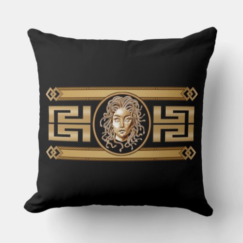 Medusa Eyes Throw Pillows