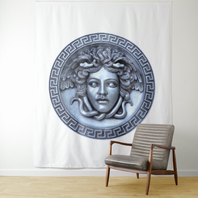 Medusa Gold Wall Art Tapestry (In Situ)