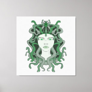 Medusa Gorgo Snake Gorgon Monster Greek Mythology Canvas Print
