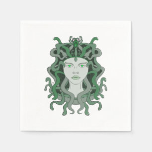 Medusa Gorgo Snake Gorgon Monster Greek Mythology Napkins