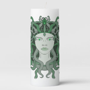 Medusa Gorgo Snake Gorgon Monster Greek Mythology Pillar Candle
