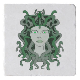 Medusa Gorgo Snake Gorgon Monster Greek Mythology Trivet