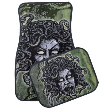 Medusa Gorgon Car Floor Mat by themonsterstore at Zazzle