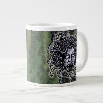Medusa Gorgon Giant Coffee Mug by themonsterstore at Zazzle