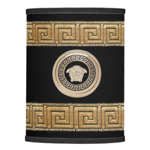 Medusa  Gorgon Greek Key  Laurel Wreath Lamp Shade