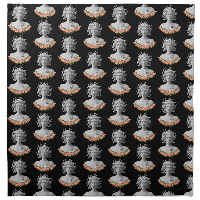 Medusa Gorgon Greek Mythology Cloth Napkin (Front)