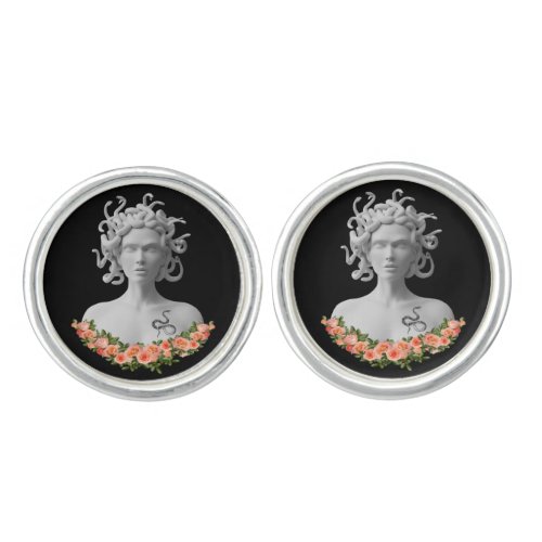 Medusa Gorgon Greek Mythology Cufflinks