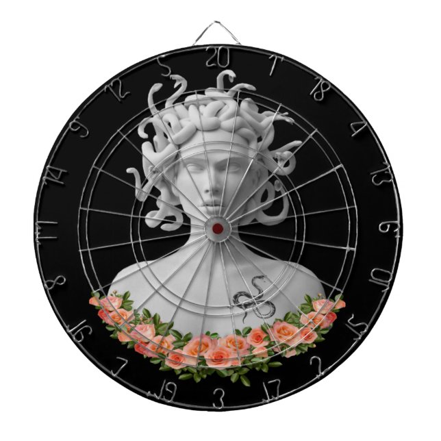 Medusa Gorgon Greek Mythology Dart Board (Front)