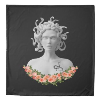 Medusa Gorgon Greek Mythology Duvet Cover by atteestude at Zazzle