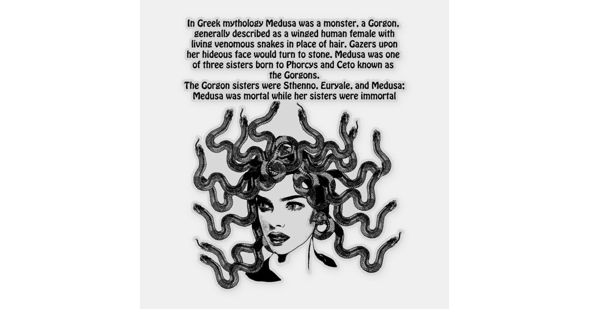 Medusa Gorgon - Greek mythology' Sticker