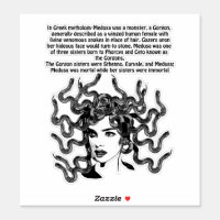 Medusa Gorgon - Greek mythology' Sticker