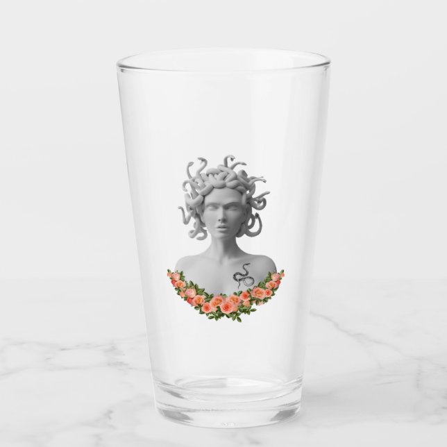 Medusa Gorgon Greek Mythology Glass (Front)