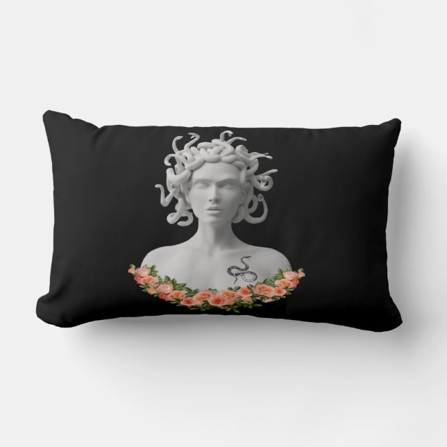 Medusa Gorgon Greek Mythology Lumbar Pillow (Front)