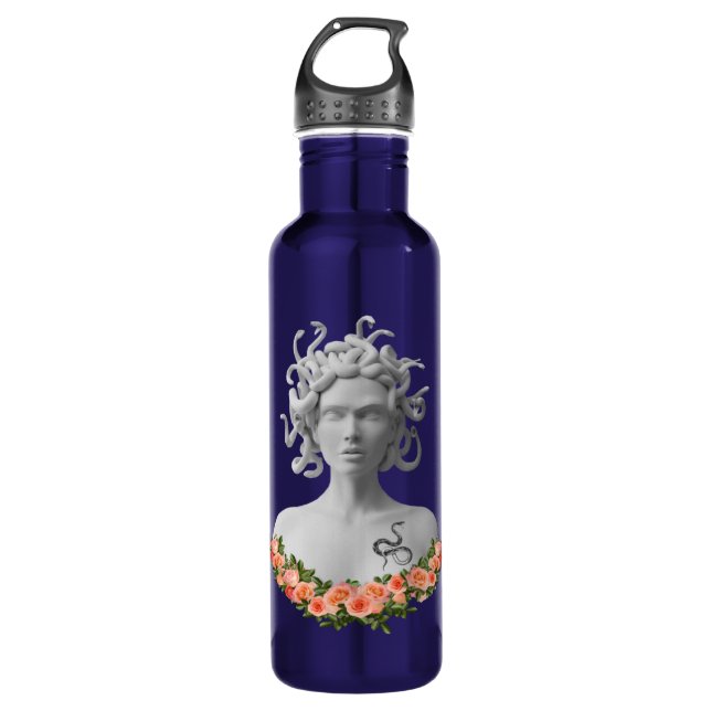 Medusa Gorgon Greek Mythology Stainless Steel Water Bottle (Front)