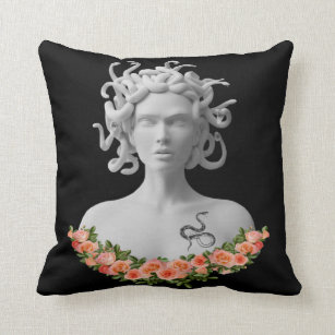 Medusa Gorgon Greek Mythology Throw Pillow