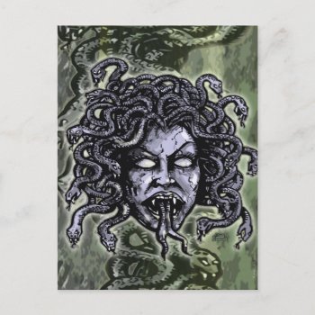 Medusa Gorgon Postcard by themonsterstore at Zazzle