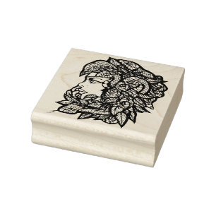 Medusa Green Snakes Gorgon                         Rubber Stamp