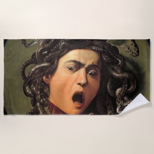 Medusa Head By Caravaggio Beach Towel