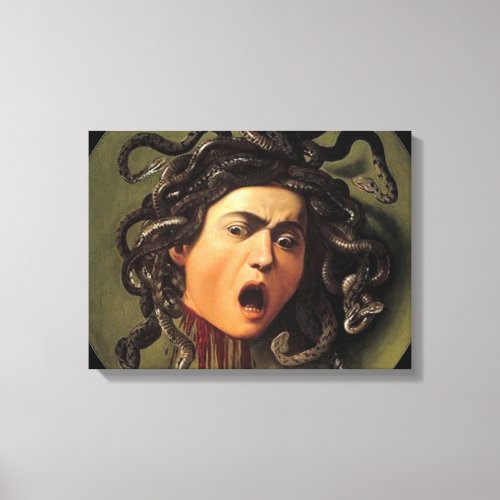 Medusa Head By Caravaggio Canvas Print