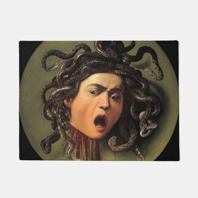 Medusa Head By Caravaggio Doormat (Front)