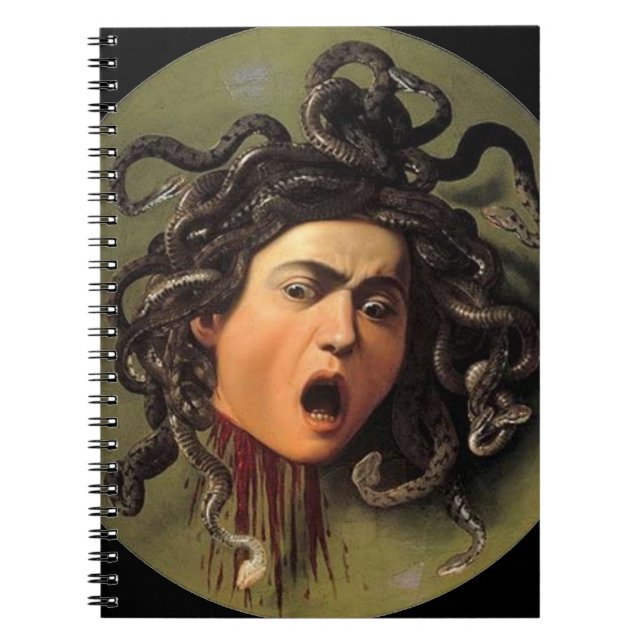 Medusa Head By Caravaggio Notebook (Front)