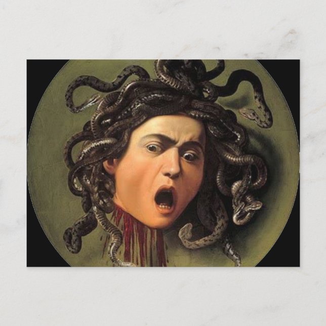 Medusa Head By Caravaggio Postcard (Front)