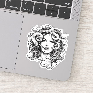 Medusa head sticker
