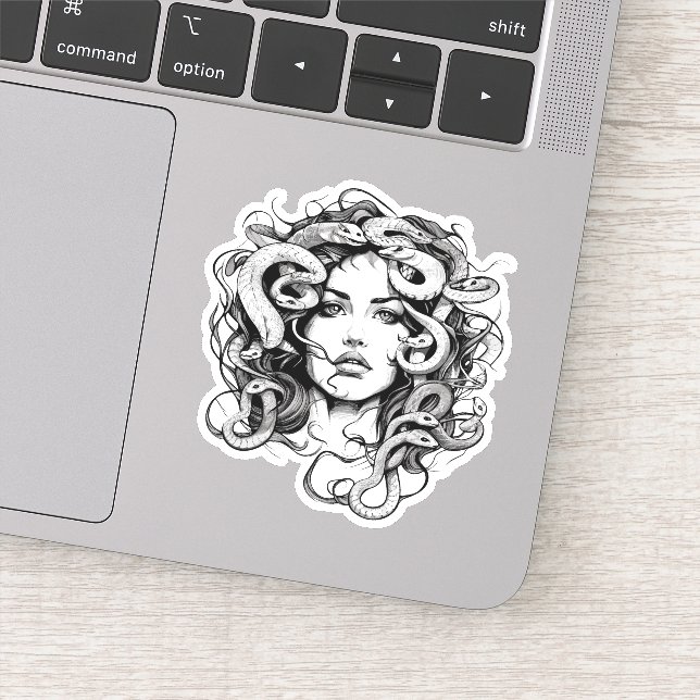 Medusa head sticker (Detail)
