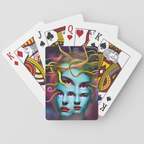 Medusa Hypnosis  Mythology Mystical Creature  Playing Cards