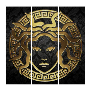 Medusa Modern Noire Triptych