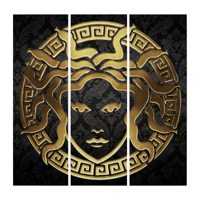 Medusa Modern Noire Triptych (Front)