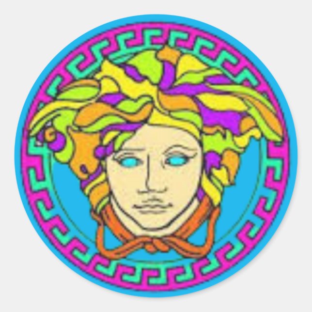 Medusa of South Beach Classic Round Sticker (Front)