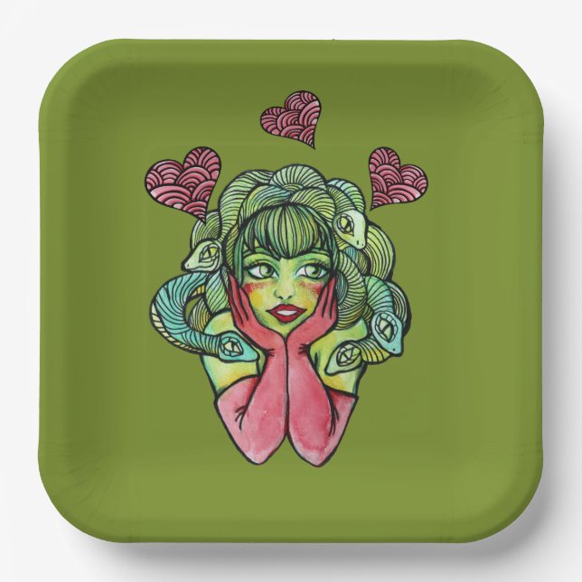 Medusa                                             paper plates (Front)