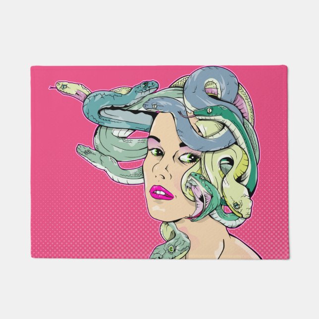 Medusa Pop art Doormat (Front)